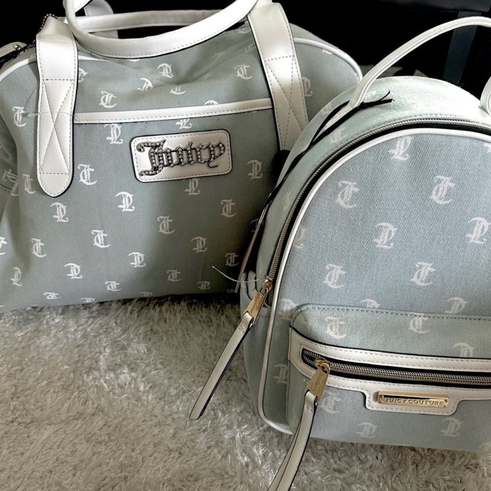 Juicy Couture denim Backpack Set
